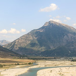 Vjosë River upstream from Tepelenë
