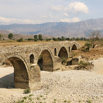 A old stone bridge near Girokastër