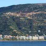 Vlorë waterfront seen from the sea