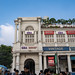 New Delhi, India - December 15, 2019:   Connaught Place, a shopping and restaurant complex with Western stores and entertainment
