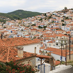 Poros roofs from the clock tower hill