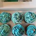 Mermaid themed birthday cupcakes