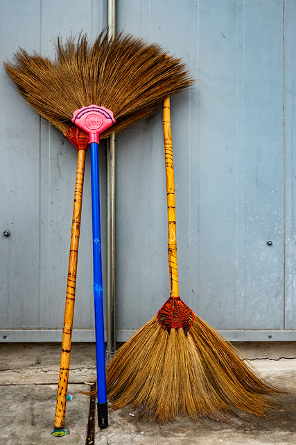 Brooms and Blue