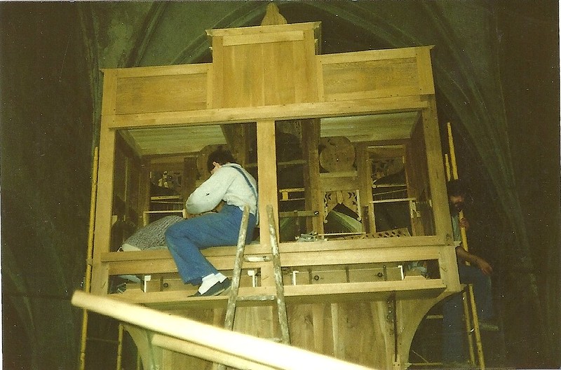 Restauration de l&#039;orgue par Bernard Aubertin en 1987