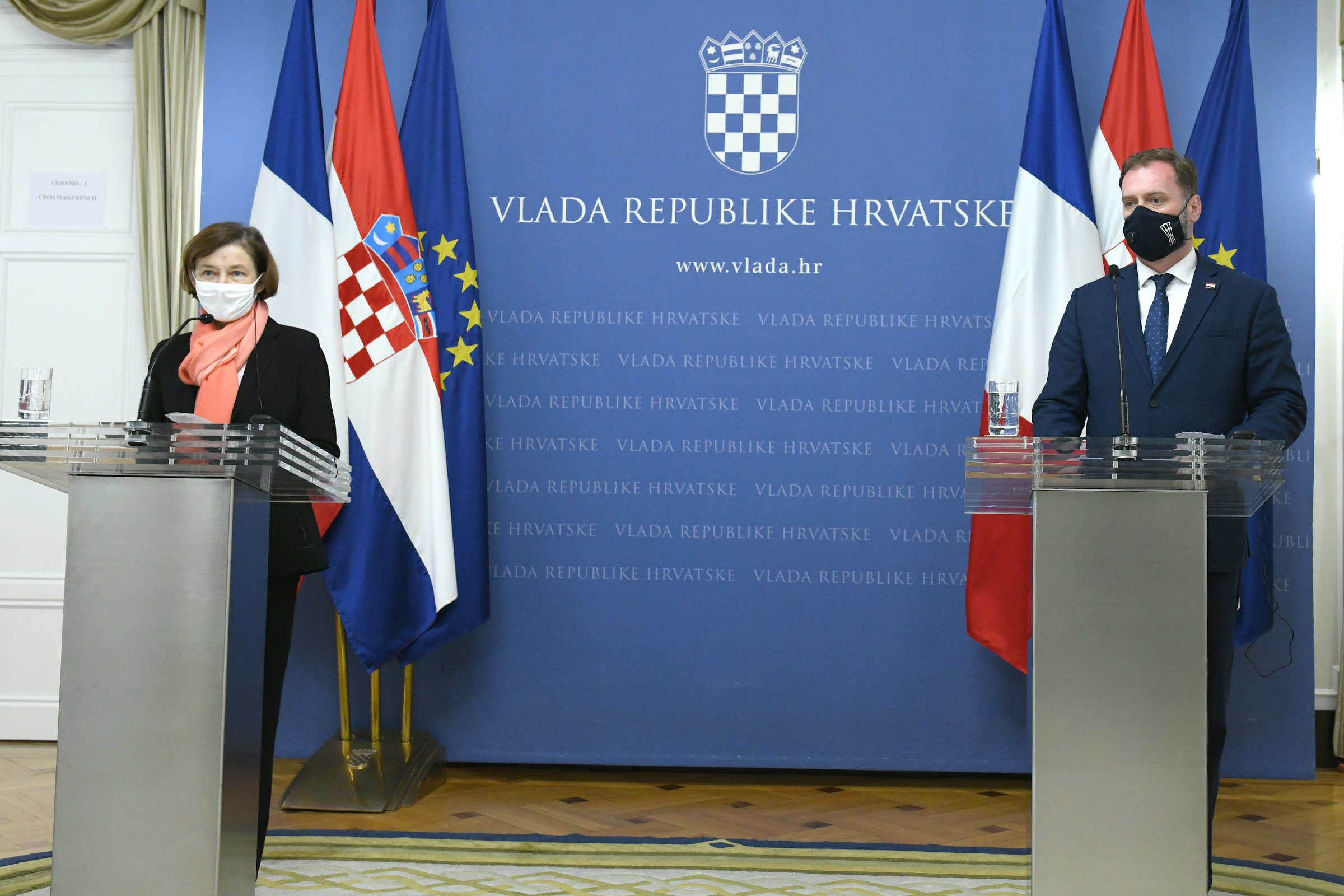 Ministar Banožić s francuskom ministricom Oružanih snaga Parly