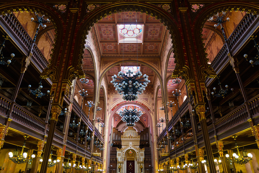 Intérieur de la synagogue de Budapest