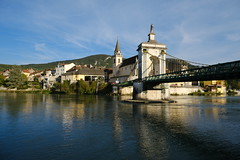 Pont de la Vierge Noire @ Rhône @ Seyssel (Ain) - Photo of Brénaz