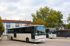 Citéline / Navettes/Navettes Substitution SNCF / Irisbus Recreo 12.8 n°20028 et Iveco Crossway Pop 13 n°23956 - Transdev Grand Est