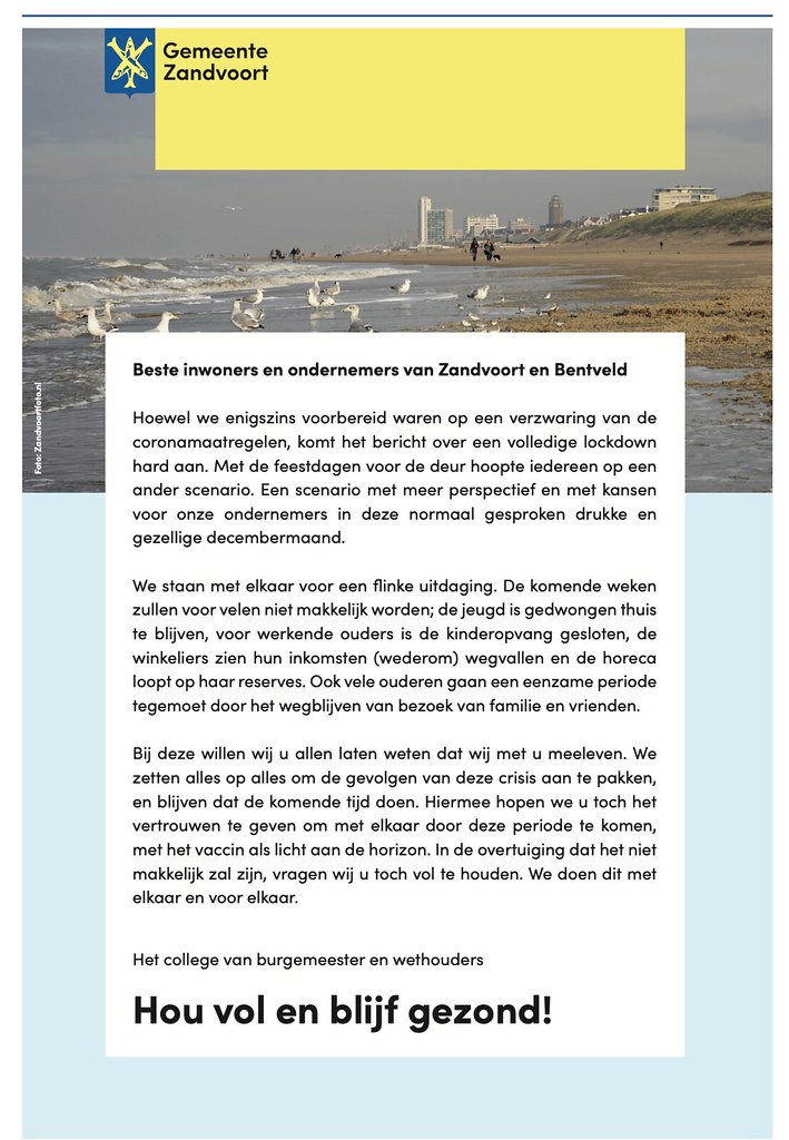 ZHC 16-12-2020 gemeente zandvoort - Beeldbank Drukwerk