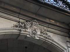 Male face, art nouveau detail, International Eastern Star Headquarters, Washington, D.C.