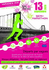 31 em compétition, Dimanche 13 septembre 2020, 10 km du Semi de Varades, 82 em - Photo of La Roche-Blanche