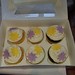 6 buttercream pipped cupcakes