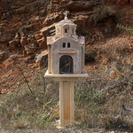 Roadside shrine on a pillar