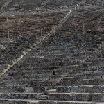 Fifty-five rows of stone seats