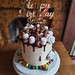 Chocolate sweets drip buttercream birthday cake
