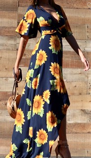 Sunflower dresses for spring!