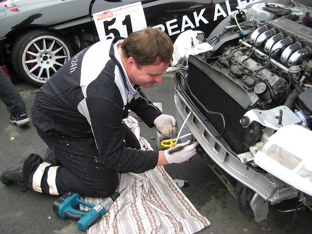 Kevin Evans repairs the damage Anglesey 2008