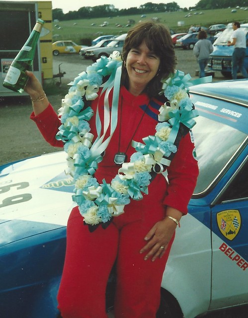 Stella Shutler with Alan's prize for winning at Lydden