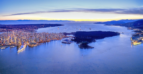 Vancouver twilight panorama 2021