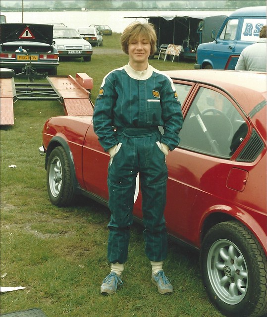 Janet Sherry with her Alfasud Ti