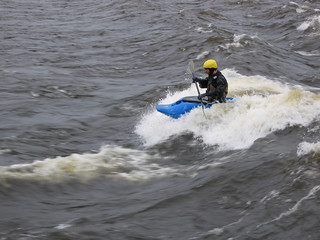 Kayakers in the Ottawa River