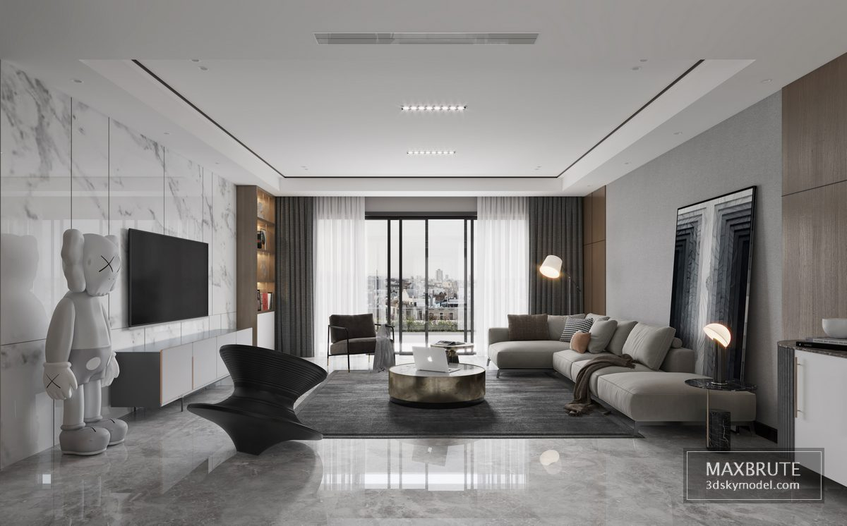 Living room vol2 2020 - Maxbrute Furniture Visualization