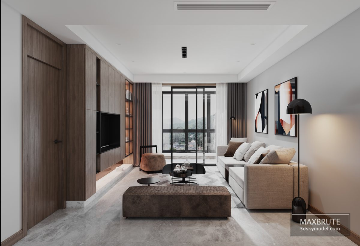 Living room vol2 2020 - Maxbrute Furniture Visualization