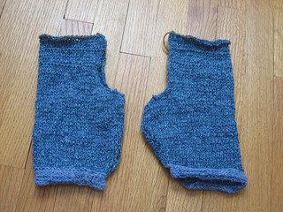 Knitting project - baby "jeans"