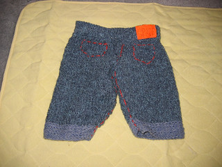 Knitted "jeans" for Grace