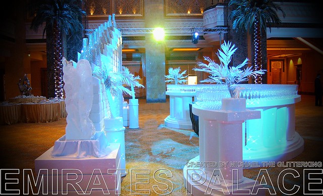Photo：Event Design / Emirates Palace Ice -Snow Bar Created By Michael The GlitterKing By MichaelTheGlitterKing