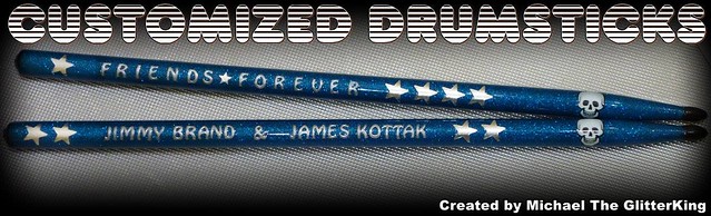 Photo：Design Drumsticks - Effect Painted By MichaelTheGlitterKing
