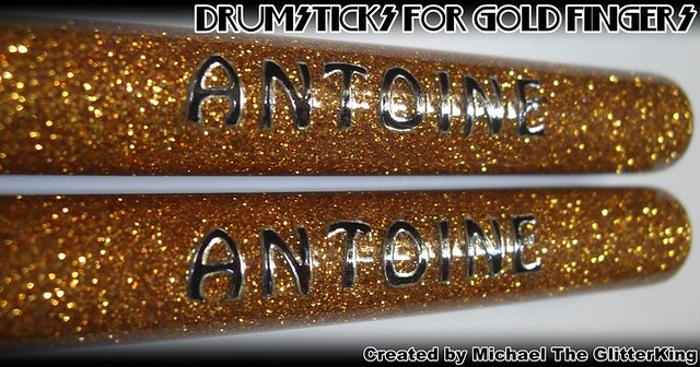 Photo：Design Drumsticks - Effect Painted By MichaelTheGlitterKing