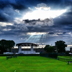 Ray Of Light Over Forest Hills Stadium