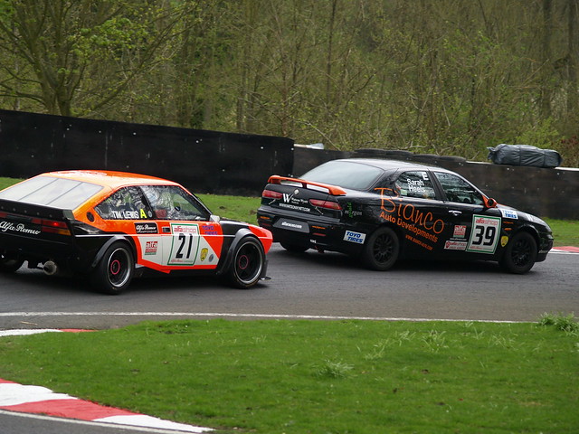 Tim Lewis chases Sarah Heels at Cadwell