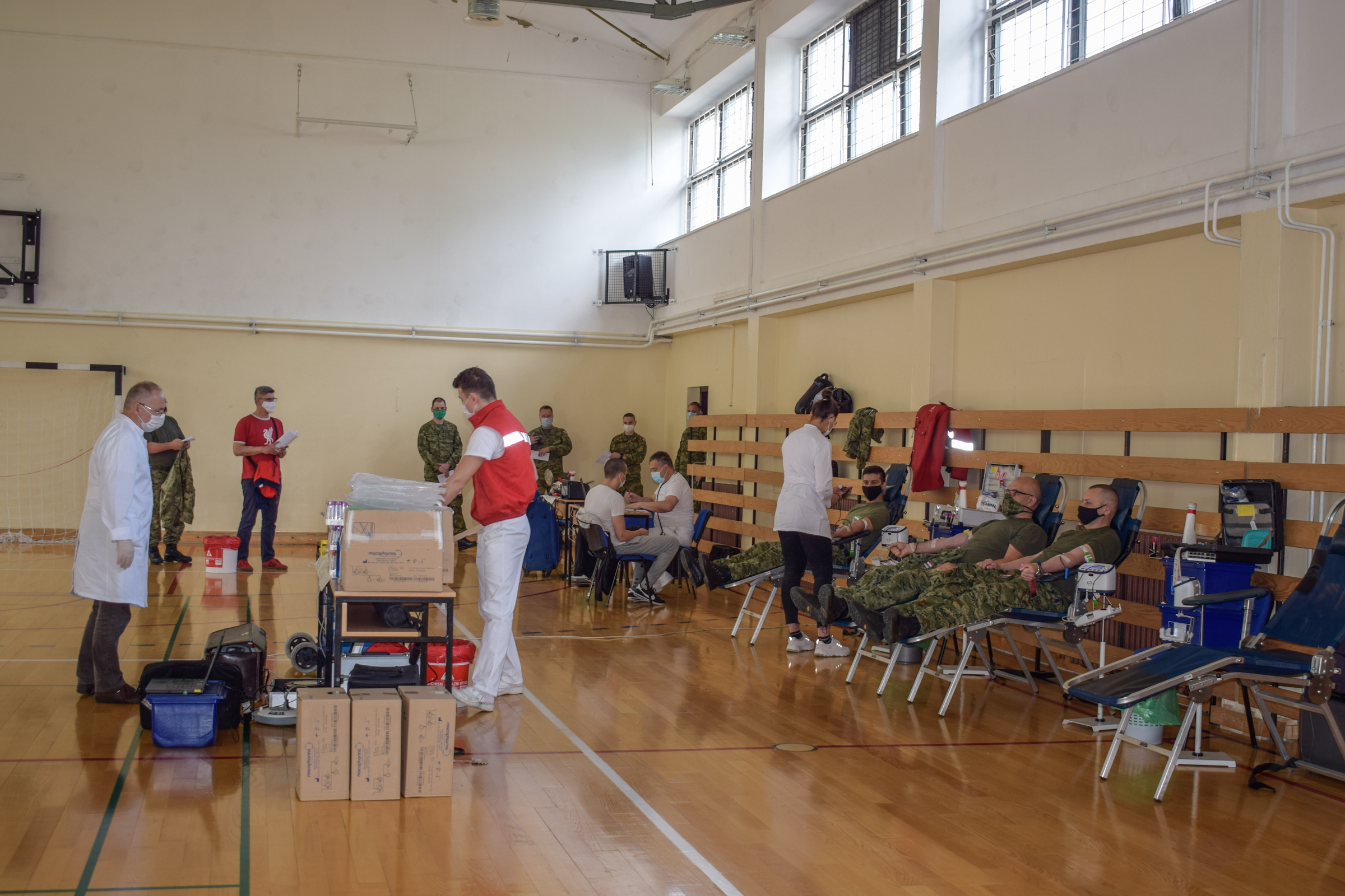 Dobrovoljno darivanje krvi u vojarni 1. gardijske brigade Tigrovi – Croatia