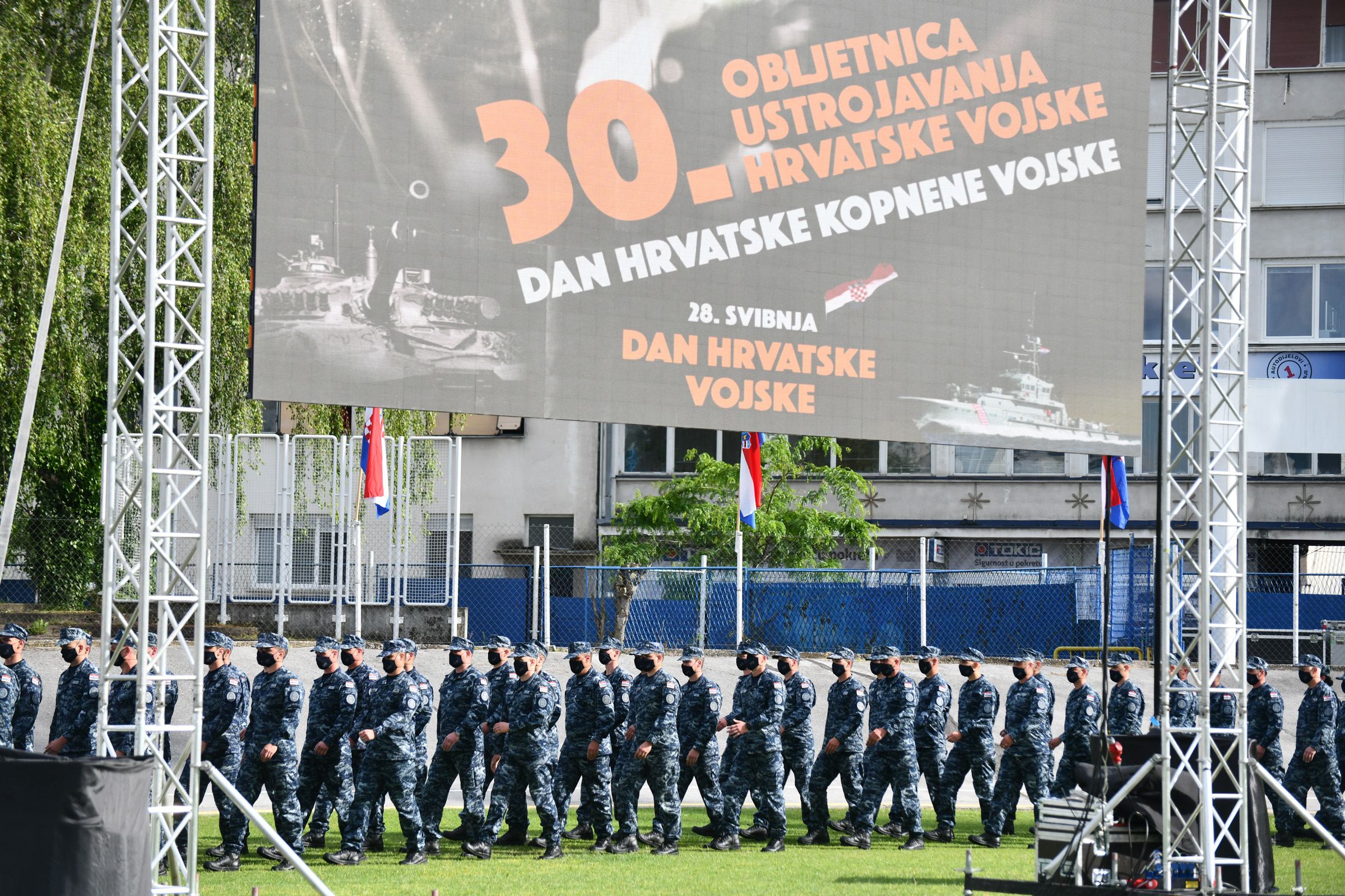 Svečanim postrojavanjem obilježena 30. obljetnica Hrvatske vojske