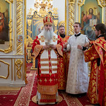 Божественная литургия в Спасо-Вознесенском кафедральном соборе Ульяновска