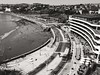 Multiple shots overlaid of Torquay waterside buildings and road. This image is provided on an as-is basis, royalty free for personal editorial, blogs and web display usage. - Black and White (Monochrome) Photography