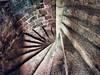 Spiral staircase found in a derelict chateau in France. This image is provided on an as-is basis, royalty free for personal editorials, blogs and web display usage. - Royalty Free Landscape Images
