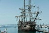 Old mock warship docked in Brixham. This image is provided on an as-is basis, royalty free for personal editorial, blogs and web display usage. - Royalty Free Seascape & Boating Images