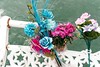 Tribute flowers on Torquay Pier. This image is provided on an as-is basis, royalty free for personal editorial, blogs and web display usage. - Royalty Free Seascape & Boating Images