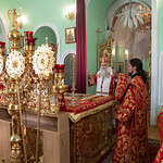 Божественная литургия Пасхальным чином в Воскресенско-Германовском храме Ульяновска