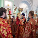 Божественная литургия Пасхальным чином в Воскресенско-Германовском храме Ульяновска