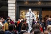 Man performing live art as a statue in Covent Garden. This image is provided on an as-is basis, royalty free for personal editorial, blog and web display usage. - Royalty Free People & Candid Situations