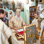 Божественная литургия в храме в честь иконы Божией Матери «Неопалимая Купина» Ульяновска