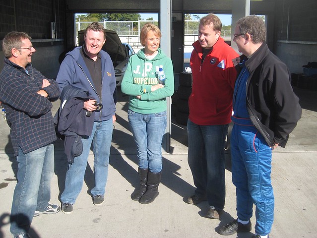 Sarah with a happy group at Oulton in 2010