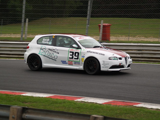 Sarah Heels with 147 GTA at Brands Hatch in 2010