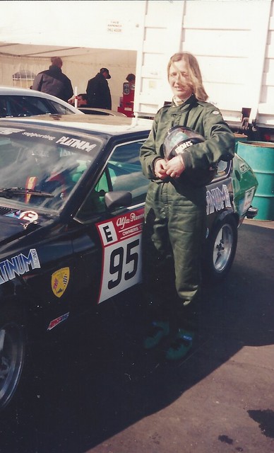 Minette with Alfetta GTV in 1997