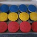Multicoloured 40th birthday topped cupcakes
