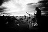 Paul Scott &amp; Friends performing at Broadsands, Summer 2021. Image copyright Dave Collerton - Pinhole Camera Emulation using NIK Silver Efex